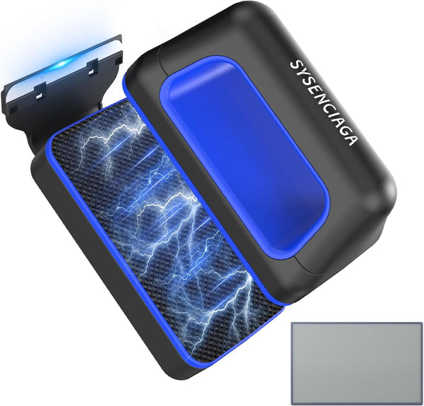 SYSENCIAGA Aquarium Magnet Glass Cleaner, Double-Sided Detachable & Floating Algae Scraper for 0.2-0.6