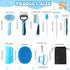 10 Trimmer Teenyyou Cats Grooming Kit - Pcs Pet Self Cleaning Kit for Indoor Long Hair Cats Include Brush Bath Brush