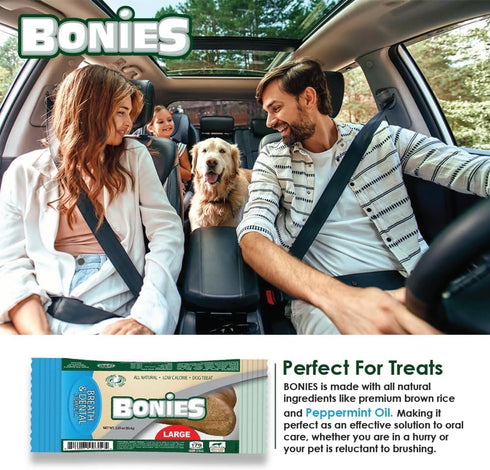 Bonies Natural Breath and Dental Formula, Small-Sized Single Bone - 1 Bone, Chicken Flavor, Low Calories