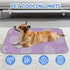 imiBBWQu Summer 27" 22" Cooling Dog Bed Easter Eggs Purple Dog Cooling Mats Washable Beach Pad Pet Bed Outdoor Non-Slip