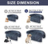 Tinaco Luxurious Calming Dog/Cat Bed Mats, Washable Removable Couch Cover, Plush Long Fur Mat for Pets (Dark Gray, L)