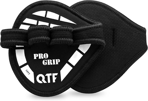 QTF Gym Grips Pads - Neoprene Gloves Gym Palm Protector Weight Lifting