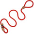 Mile High Life Slip Leads for Dogs, Heavy Duty Training Leash, 5 Feet No Pull with Leather Tip, Red Rope