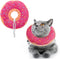 BINGPET Cute Donut Recovery Collar for Cats and Puppies, Soft Adjustable Protective E Collar After Surgery
