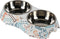 M&BGWPP Melamine Plastic Dog Food Bowl, Non Skid Base, 2-in-1 Removable Stainless Steel Pet Feeder Bowls for Dogs