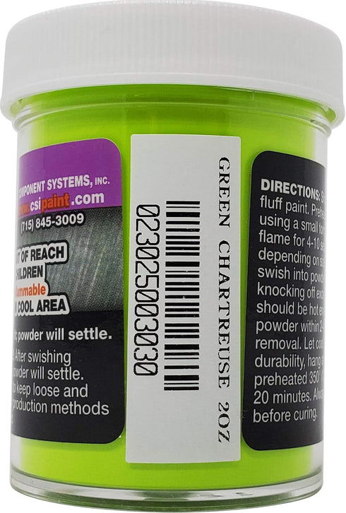Pro Tec Powder Paint Bundle, Green Chartreuse - 3-Pack, 2 Oz Powder Lure Paint for Fishing