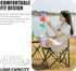 Herb Life 450 lbs Ultralight Folding Camping Chair, Capacity, Off-white, Solid, Adult, Outdoor, Beach, Lawn, Campground