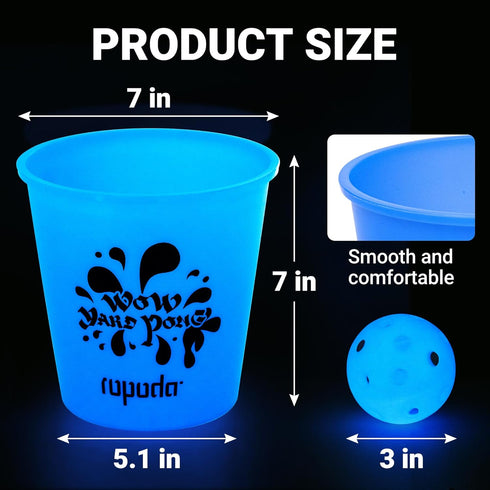 ropoda Giant Yard Pong,Yard Games with Durable Buckets and Balls, Outdoor Game with Carry Bag for The Beach,Lawn, Great