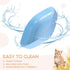 Cat Food Bowl Set - 6 Inch Wide Shallow Dish for Whisker Fatigue Relief, 4Pcs for Cats and Small Dogs