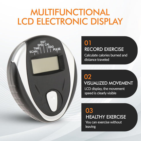 Universal Monitor Speedometer LCD with Heart Rate Measurement, Easy to Install Replacement Parts for Exercise Bikes