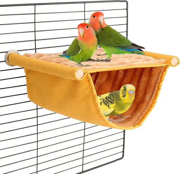 BWOGUE Winter Warm Bird Nest Bed Hanging Hammock Snuggle Hut for Parakeet, Budgies, Cockatiels, Guinea Pig