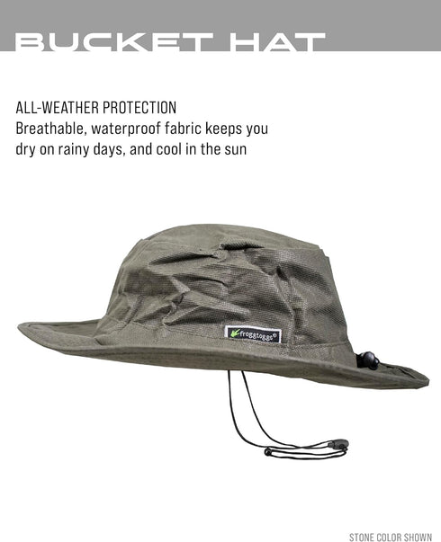 FROGG TOGGS Waterproof Bucket Hat, Breathable Sun Protection