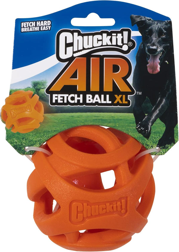 Chuckit Air Fetch Ball Dog Toy, Extra Large 3.5 Inch Diameter for Dogs Over 100 lbs