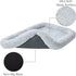 Friends Forever Bolster Dog Crate Mat 48 Inch, Washable Dog Crate Pad for Raised Dog Bed and Crate, Sherpa Fleece, Nova