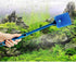 2 Pieces Aquarium Cleaning Brush - Double-Sided Sponge Brush with Long Handle for Aquariums (Blue, Green)