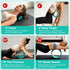 500lbs Back Wheel Foam Roller Targeted Back & Neck Relief, Lumbar Spine Stretcher, Spinal Decompression Stretcher