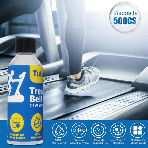 100% 500CS, Treadmill Lubricant for Belt, Silicone Treadmill Belt Lubricant, Treadmill Lubricant Kit, with Precision