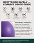 5 Trideer Exercise Ball for Yoga, Pilates & Fitness Stability Ball Equipment for Home Gym & Office Chair, Core