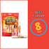 5" 8 Count/4 Pack Pet Factory Twistedz American Beefhide Chip Rolls Dog Chew Treats w/Real Beef Meat Wrap