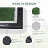 Dog Grass Pet Loo Indoor/Outdoor Portable Potty, Artificial Grass Patch Bathroom Mat with Washable Pee Pad