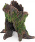 AQUA KT Tree Stump Trunk Hollow Decoration, Betta Cichlid Cave Rocks for Fish Hiding Tank