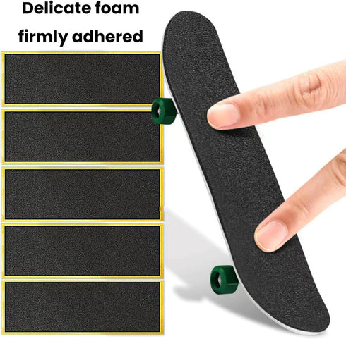Generic 12 Pack Set, Fingerboard Grip Tape Replacement with Screwdriver Tool Foam Sticker for Pro/Standard Finger