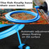 2 Pcs Fish Feeding Ring, Blue Floating Food Feeder Circle with Suction Cup for Aquarium, for Guppy, Betta, Goldfish