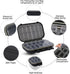Goture Small Tackle Box, Waterproof Fishing Lure Boxes, 2-Sided Adjustable Small Plastic Case Storage Containers (Black)