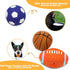 2.4" Squeaky Latex Dog Toy Ball Sports Balls Set, Soft, Bouncy & Durable for Small Medium Dogs, 5 Pcs/Set