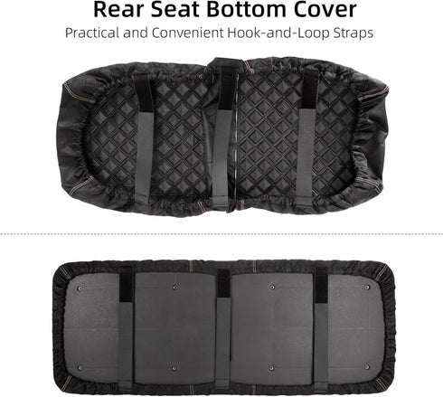 Roykaw 1680D Oxford Cloth Golf Cart Seat Covers - Universal for Aftermarket Rear Seat, Breathable