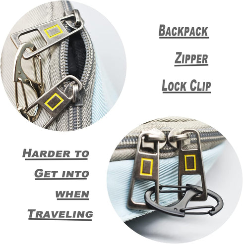 Small Carabiner Clips 1.6 inch (41mm) Metal Double Sided Spring Gate Snap Hooks for Keychain Accessories