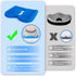 Kayak Seat Cushion, Anti Slip Thicken Gel Pad, Breathable Waterproof Cushion for Kayaks, Canoe, and Boat, Blue 2 Packs