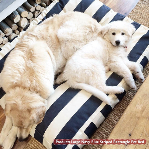 Majestic Pet Rectangle Small Dog Bed - Washable - Non-Slip Comfy Pet Bed - 27x20x4 Inch - Black
