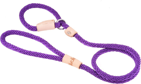 Alvalley Rope Dog Leashes with Stopper - Soft Braided No-Pull Gentle Leash - Adjustable for Small, Medium, Large Dogs