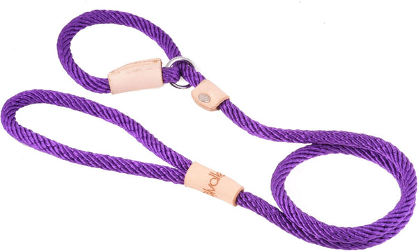 Alvalley Rope Dog Leashes with Stopper - Soft Braided No-Pull Gentle Leash - Adjustable for Small, Medium, Large Dogs