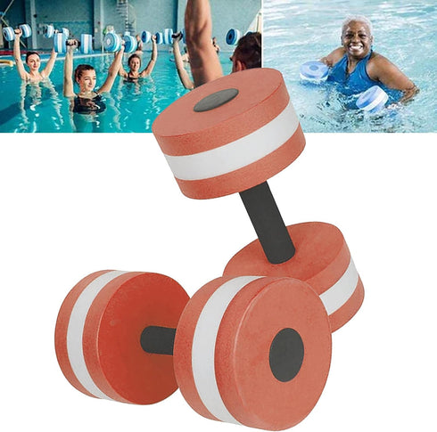 Lagukka Set, 2PCS Aquatic Dumbbell Water Dumbells Pool Resistance Water Fitness Equipment Foam Dumbbell Water Aerobics
