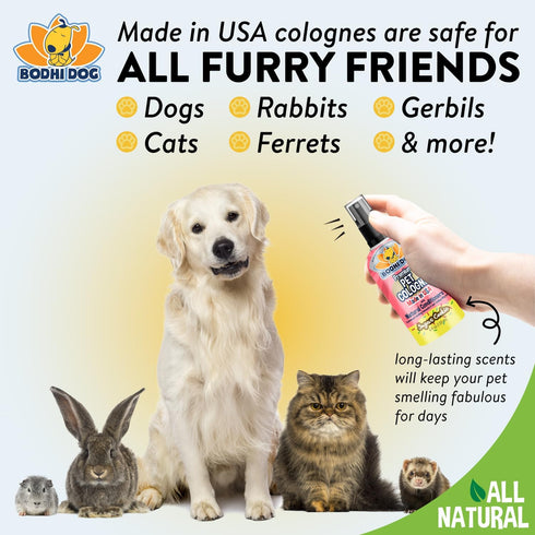 Bodhi Dog Premium Dog Cologne, Natural Long Lasting Deodorizing Spray for Dogs and Cats, 4 Fl Oz