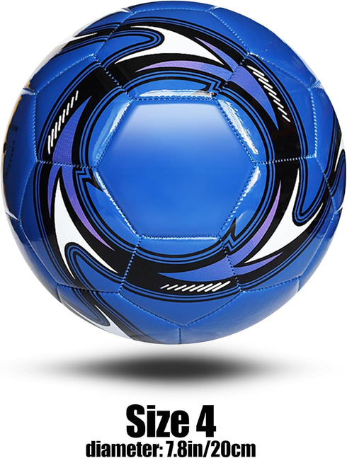 3,4,5 Soccer Ball Size Soft PU with Football Bag Needle for Practice Training