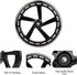 8-inch 200mm A5 Pack 2 Scooter PU Replacement Wheels for Razor Kick Scooter, of (Black)