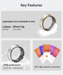 Fitness Waterproof Smart Rings for Men & Women, Health Ring for Pedometer, Heart Rate and Sleep Tracking, iOS & Android