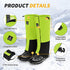 Leg Gaiters - 100% Waterproof Adjustable Shoe Snow Boot Guards for Hiking, Hunting, Climbing