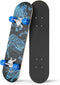 Rude Boyz 24 Inch Mini Cruiser Skateboard - Aluminium Trucks - Kids Skateboard Ages 5-8 for Beginners