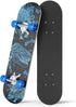 Rude Boyz 24 Inch Mini Cruiser Skateboard - Aluminium Trucks - Kids Skateboard Ages 5-8 for Beginners