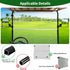 Golf Cart Side Mirrors - Universal Folding Rear View Mirror for 0.75"-1.25" Square Rail, Fits EZGO and Club Car