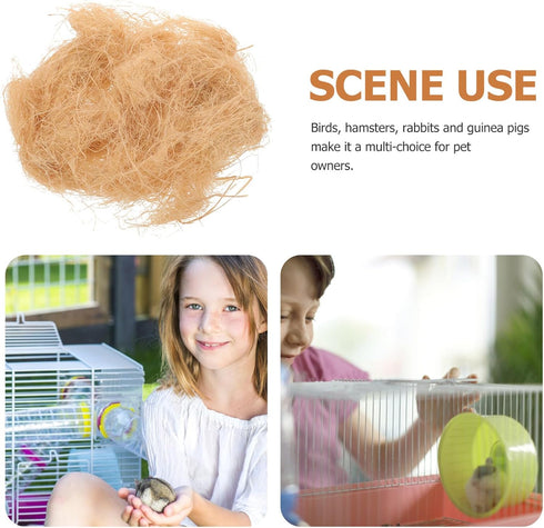 1 Bag Natural Raffia Grass Bird Nesting Materials for Nest Building, Small Animals House Filler Paper for Boxes