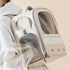 Cat Backpack Carrier, Large Capacity Transparent Ventilated Travel Bag for Cats, Kittens, and Puppies