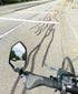 Hafny New Bar End Bike Mirror, HD Glass Lens, Adjustable & Rotatable Safe Rearview Bicycle Mirror (Silver Glass, 1 pc)
