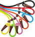 Rope Slip Lead Dog Leash | Heavy Duty 1/2” by 5ft Solid Colors | 7+ Climbing Nylon Round Training Leash for Medium Large