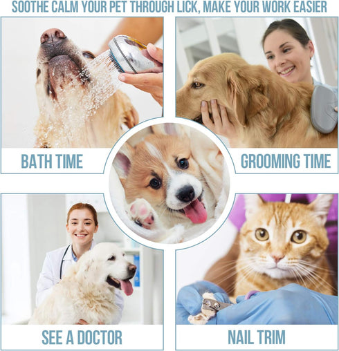 Dog Lick Mat, Dog Slow Feeder, Pet Calming Mat, Anxiety Relief Dog Cat Training Licking Mat, Perfect for Food, Yogurt