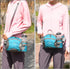 Peicees Large Hiking Fanny Pack Waist Bag for Men Women Water Resistant with Bottle Holder (Bottle Not Included)